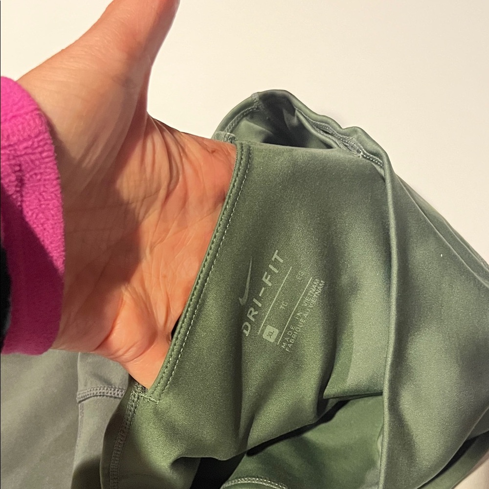 Olive Green Women's Active Leggings - Picture 13 of 13